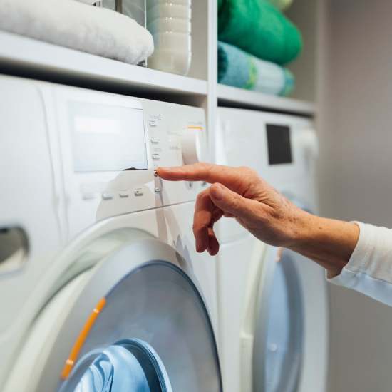 On-site laundry facilities at Monarch West in Houston, Texas