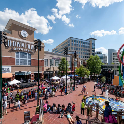 Downtown Silver Spring nearby at Yorkshire Apartments, Silver Spring, Maryland