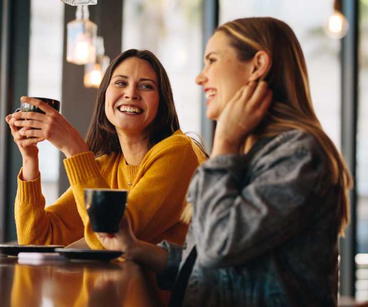 Residents enjoying coffee near Logan Heights in Sanford, Florida