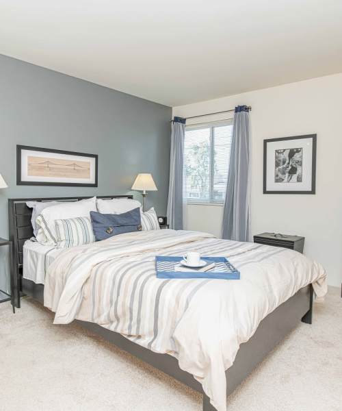 Bedroom at The Pavilion in Maryland Heights, Missouri