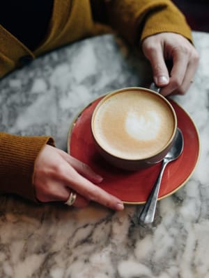 Mug of coffee at Cascata Apartments in Tulsa, Oklahoma