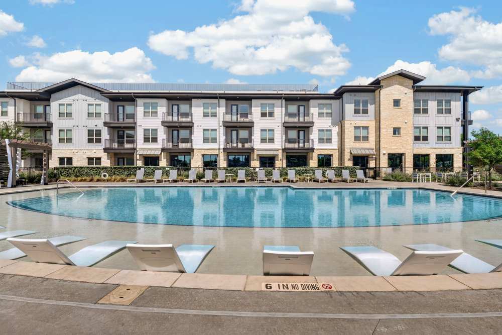 Large pool at The Springs at Georgetown in Georgetown, Texas