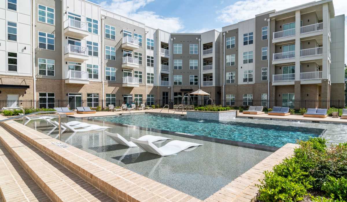 Swimming pool at Lofts at Hamilton in Dalton, Georgia