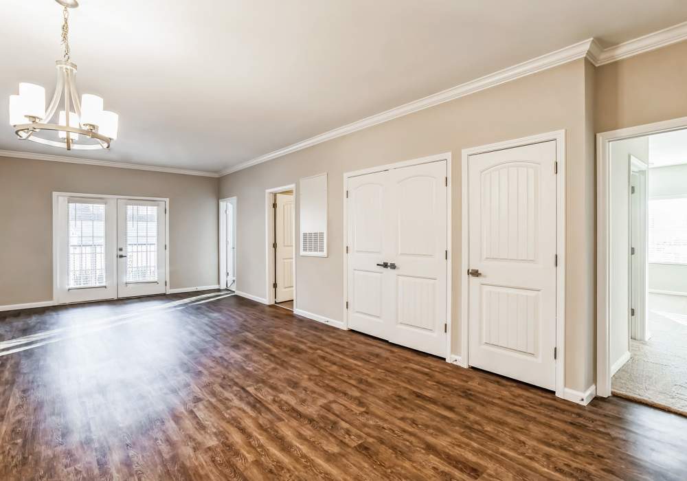 Unfurnished living room at Carroll at Cane Ridge Apartments in Antioch, Tennessee