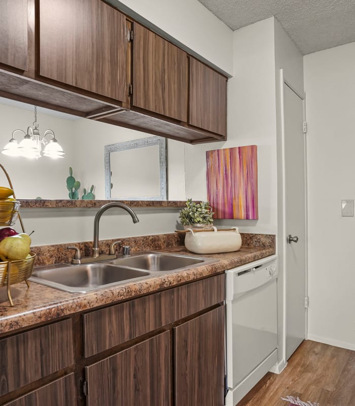 Kitchen at High Ridge Apartments in El Paso, Texas