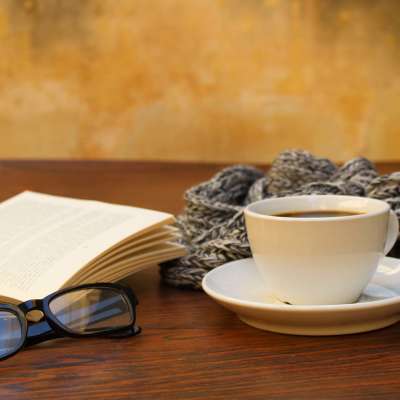 Book in table at The Springs at Georgetown in Georgetown, Texas
