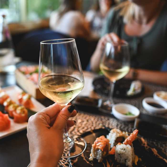 Residents enjoying drinks at a local restaurant near Winchester Run in Oklahoma City, Oklahoma