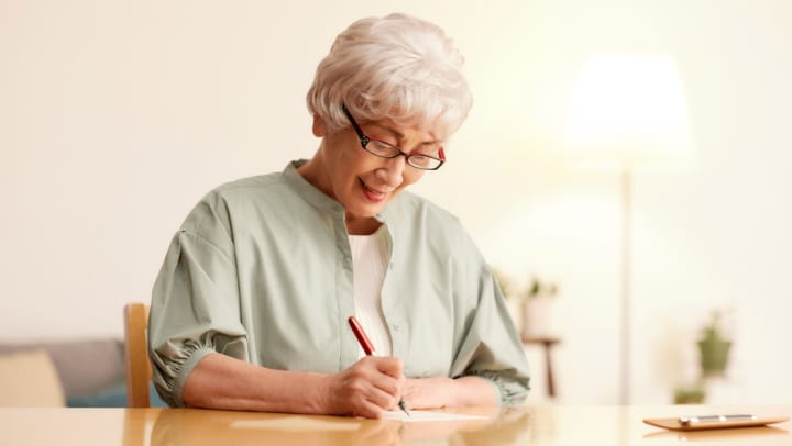 Creative writing and journaling for seniors