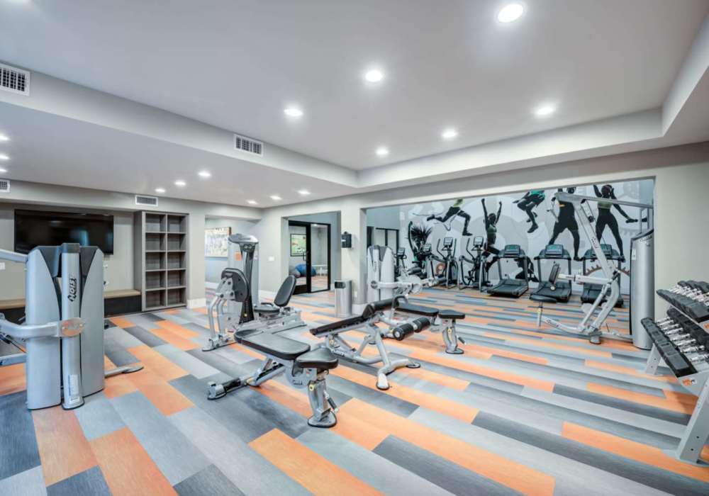 State-of-art fitness center at The Bluffs in Rancho Cucamonga, California