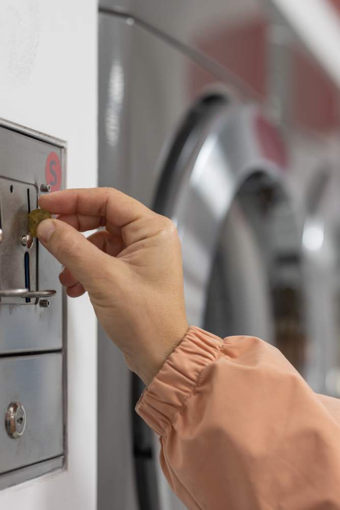 Laundry facility at El Patio Apartments in Laredo, Texas