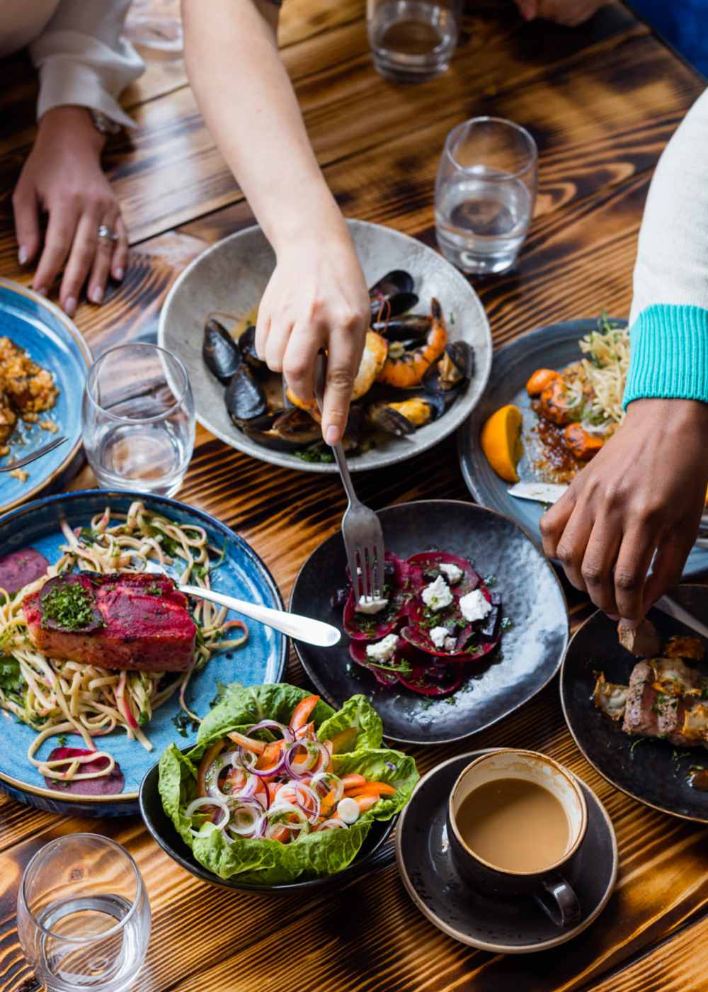 Breakfast spread at a restaurant near Haven Hills in Vancouver, Washington