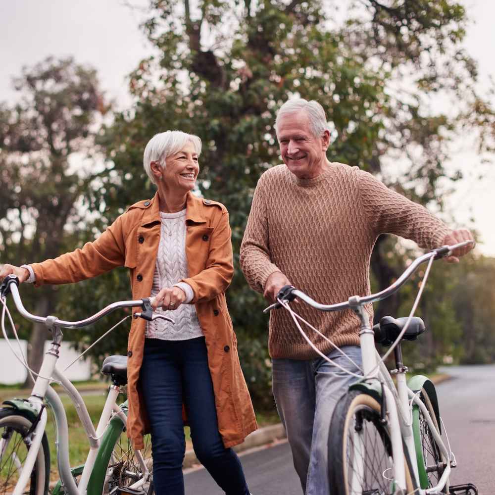 Residents cycling near Heirloom at Pebble in Las Vegas, Nevada