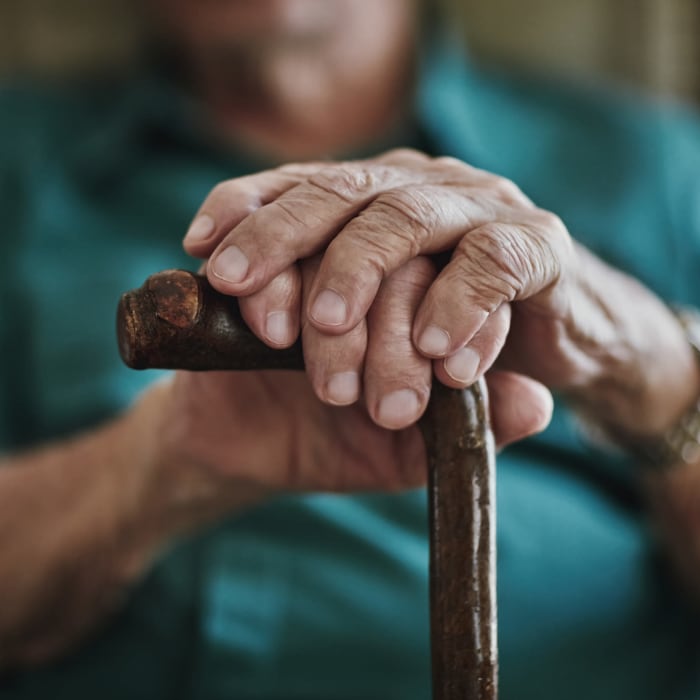 Caring hands at Sunny Days Assisted Living in Hollywood, Florida