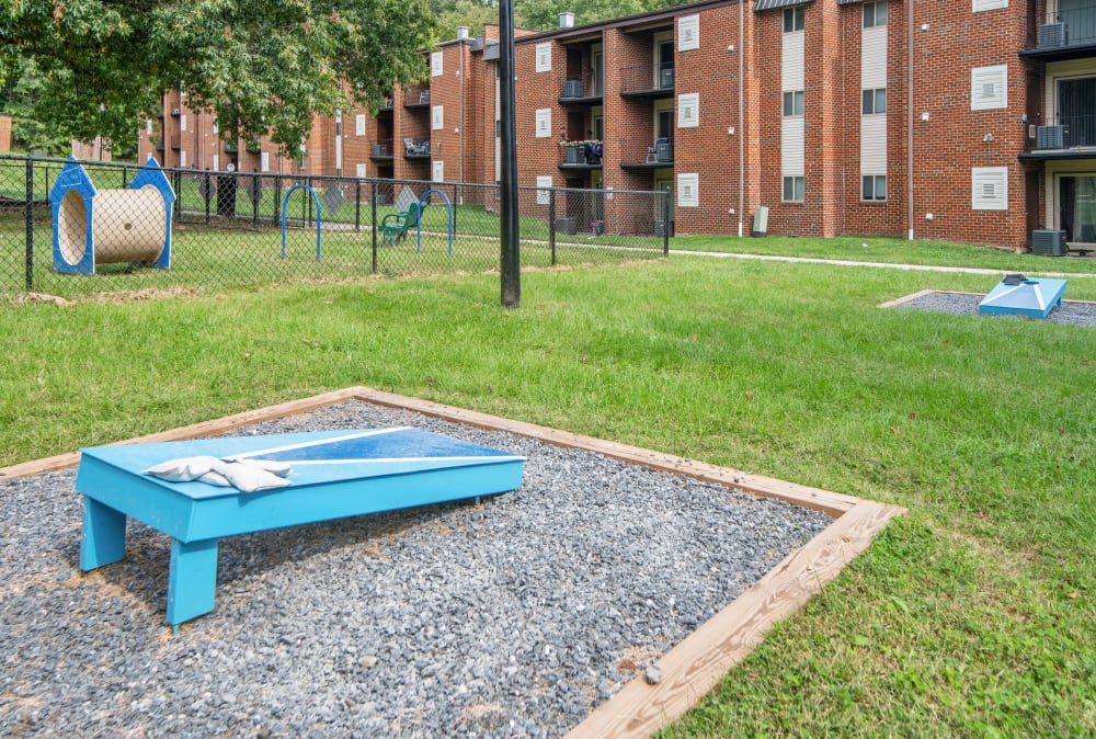 Outdoor game area Taylor Park Apartment Homes in Nottingham, Maryland
