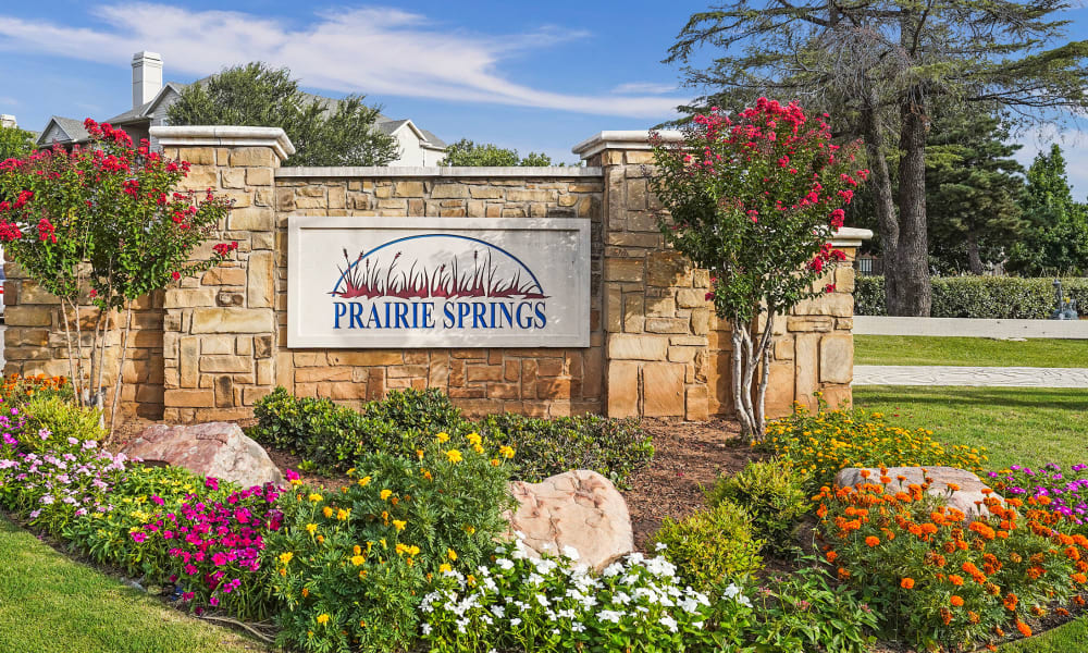 Sign at Prairie Springs in Oklahoma City, Oklahoma