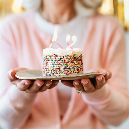 Birthday cake at Clearwater Beaverton in Beaverton, Oregon