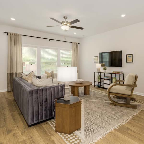 Open concept floor plan  at The Courts at Maverick Yards in Mauldin, South Carolina