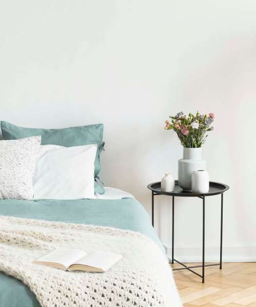 Cozy bedroom at Chambersburg Senior Housing in Chambersburg, Pennsylvania