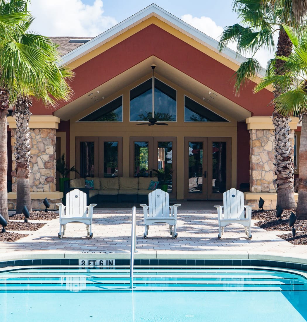 View of the swimming pool area at one of Southstar Capital Group I, LLC's luxury apartment communities