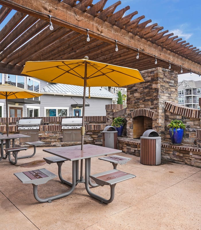 Outdoor grills at Cottages at Crestview in Wichita, Kansas