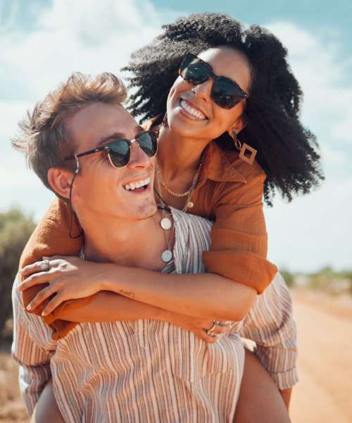 Resident couple enjoying outside near Parish Place in Mount Pleasant, South Carolina