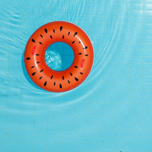 Pool floatie at La Mesa Park in La Mesa, California