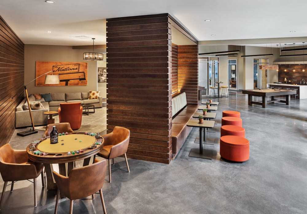 Clubhouse lounge at Station 40 in Nashville, Tennessee