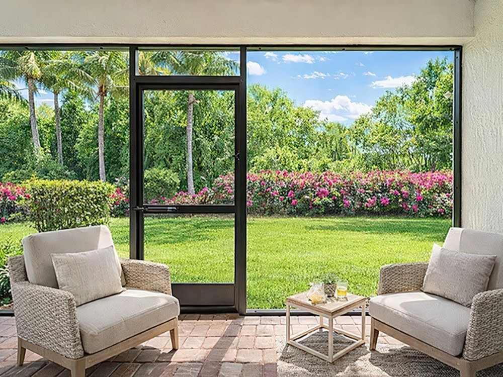 A spacious well-furnished interior of an apartment at Amberton Luxury Townhomes in Naples, Florida