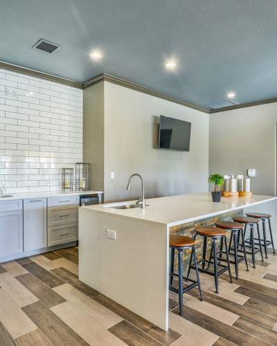 Kitchen in the community clubhouse at Las Ventanas in Alamogordo, New Mexico