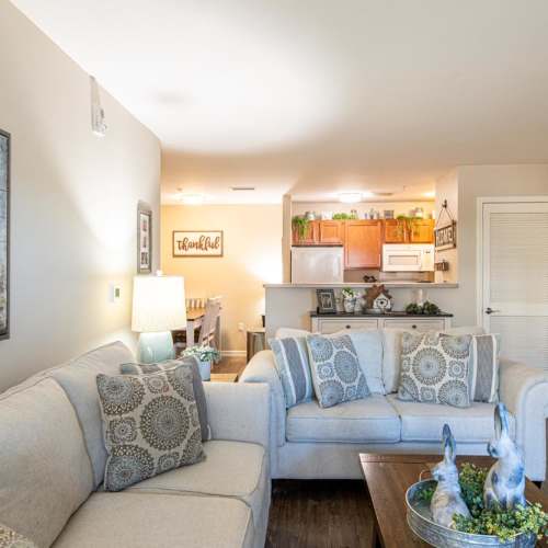 Beautiful living room at White Oak Crossing in Knoxville, Tennessee