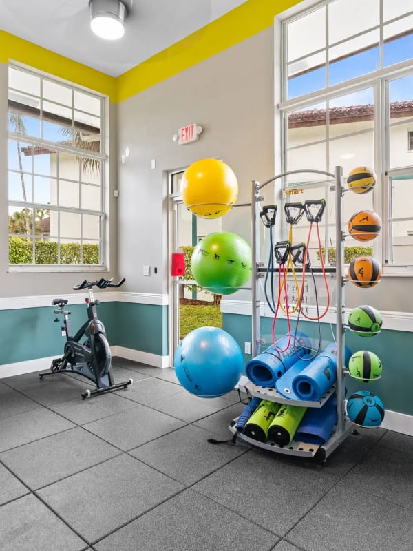 24-Hour State-of-the-Art Fitness Center at Nova Central Apartments in Davie, Florida