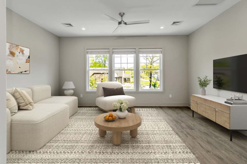 Living Room at Hudson Place, an Eagle Rock Community in Fishkill, New York