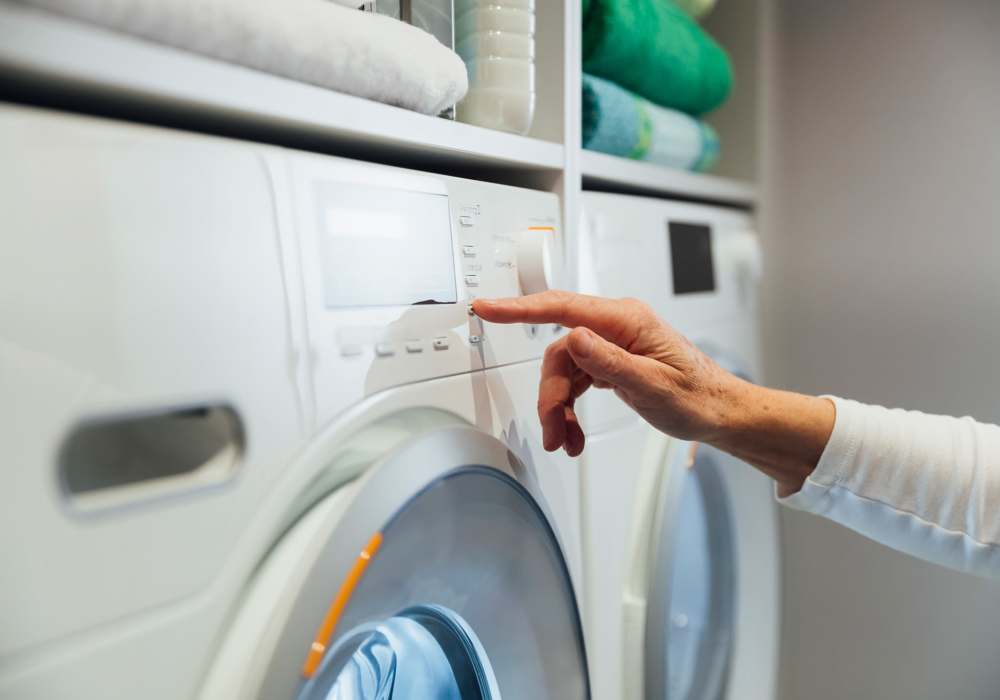 Laundry facility at Creekwood Apartments in Gainesville, Florida 