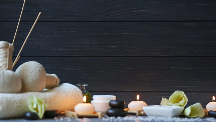 Selection of candles and incense at a spa near Olympus at Daybreak in South Jordan, Utah