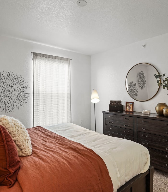 Bedroom at Acacia Park Apartments in El Paso, Texas