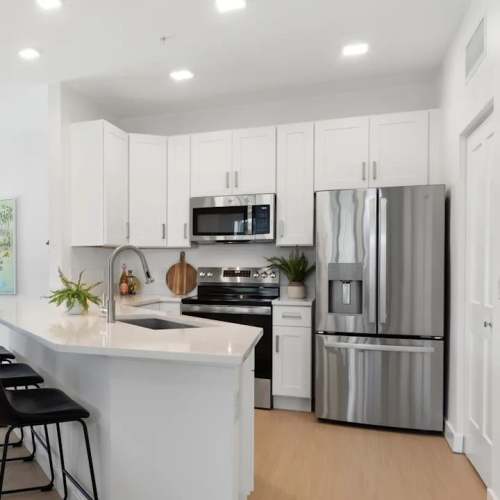 Beautiful kitchen at The Waterfront on Hatchett Creek in Venice, Florida