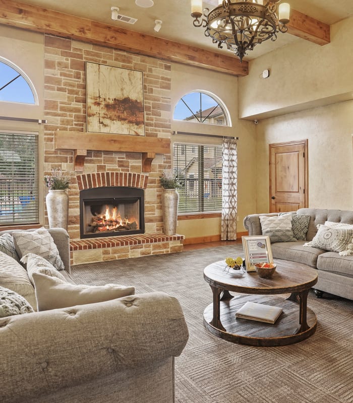 Spacious lounge at Portofino Apartments in Wichita, Kansas