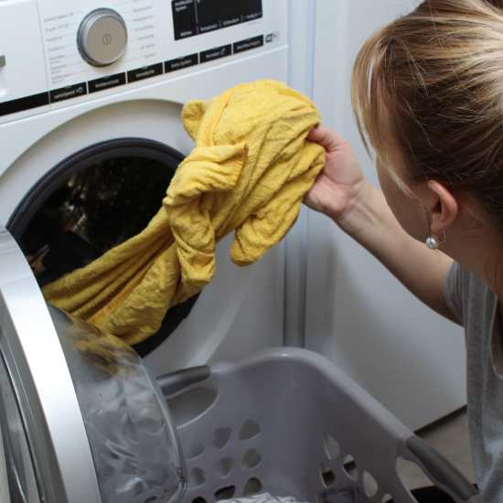 Laundry facility at Ocean Park Villas in Santa Monica, California