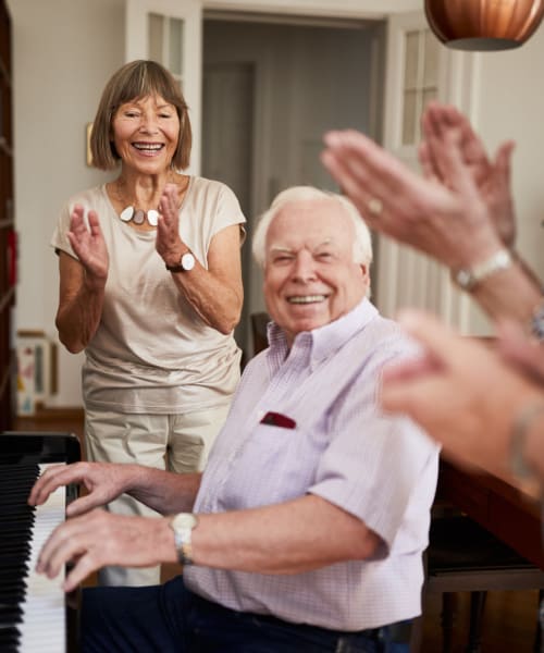 Residents having lunch together at Regency Omak Rehabilitation and Nursing Center in Omak, Washington