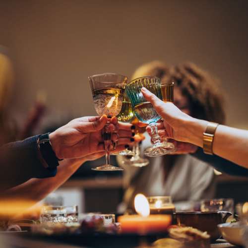 Residents having drinks near The Heights at Happy Valley in Happy Valley, Oregon
