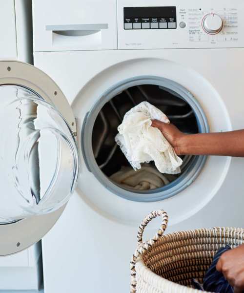 Laundry facility at Elmore Apartments in Cincinnati, Ohio
