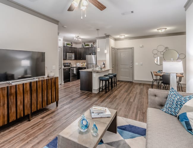 Fully equipped kitchen at Sorrel Phillips Creek Ranch in Frisco, Texas