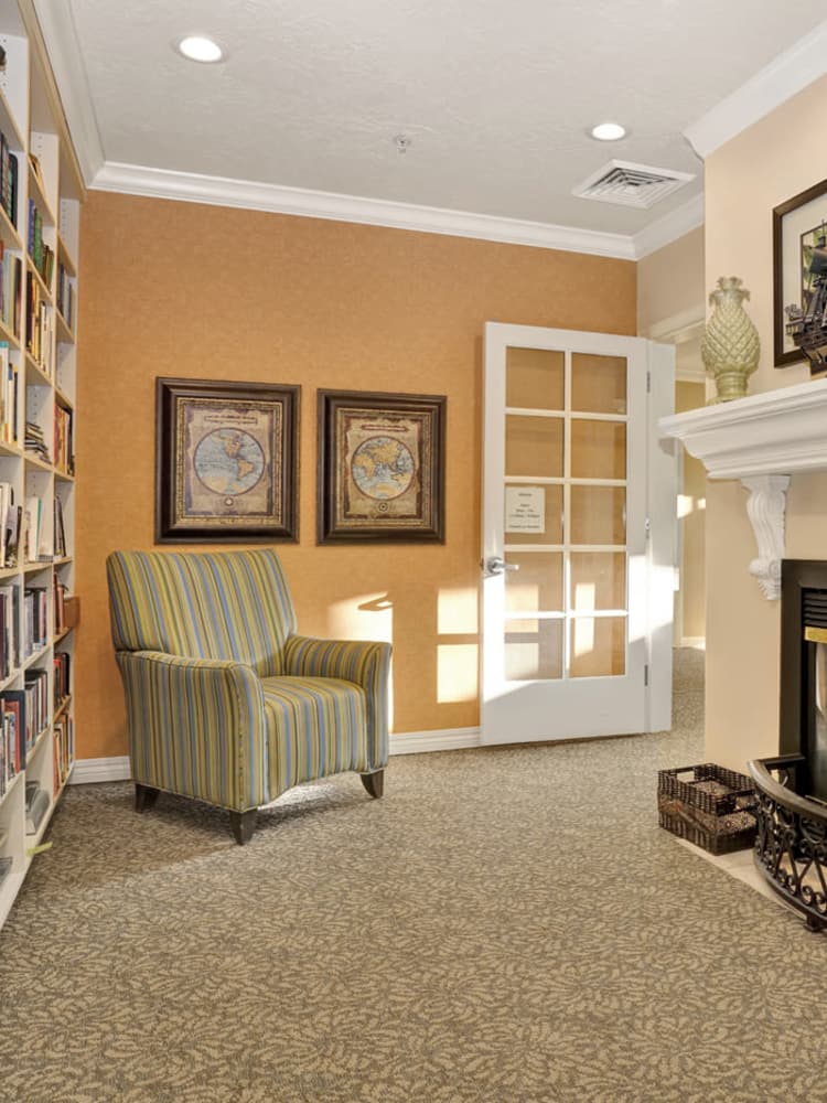 Comfortable seating at The Charleston at Cedar Hills in Cedar Hills, Utah