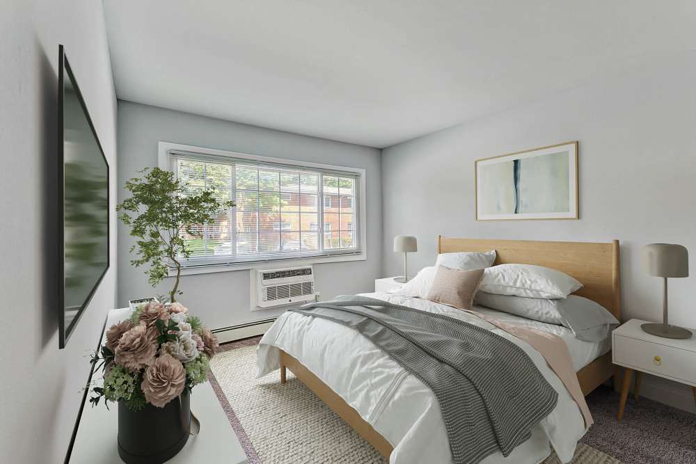 Bedroom view at Eagle Rock Apartments at Mineola in Mineola, New York