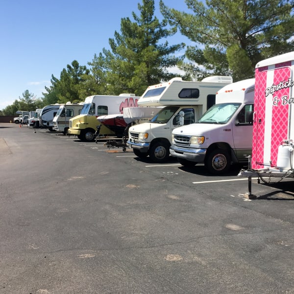 RV parking at StorQuest Self Storage in Fresno, California
