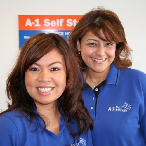Two staff members of A-1 Car Storage
