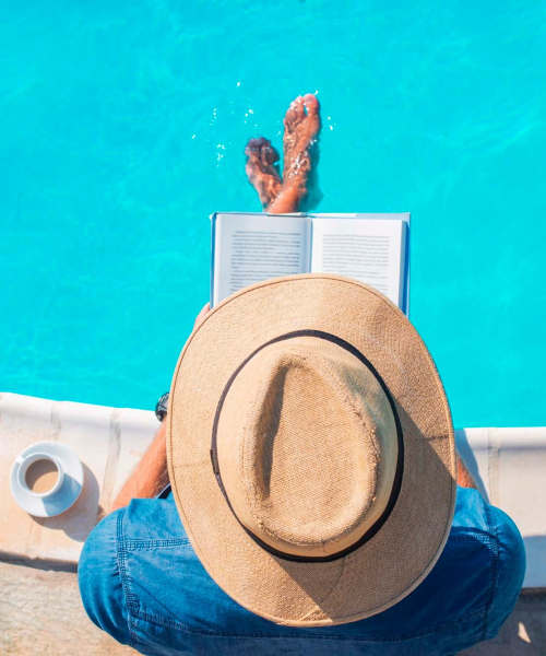 Resident in a pool at Thickett in Mt Pleasant, South Carolina