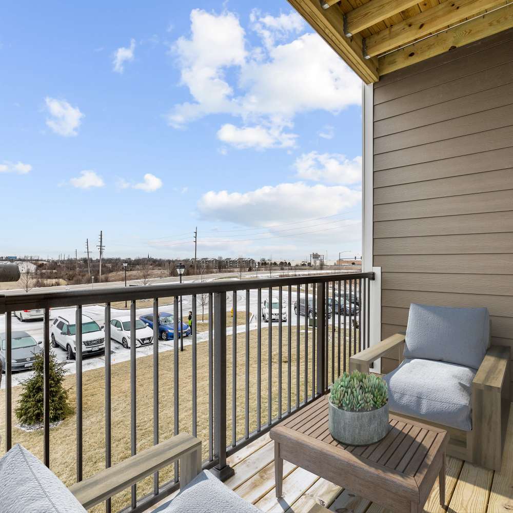 Private balcony at Citrine at Lake St. Louis in Lake Saint Louis, Missouri