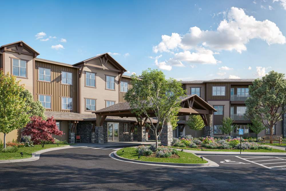 Rendering of our community at SL location 1 in Bend, Oregon