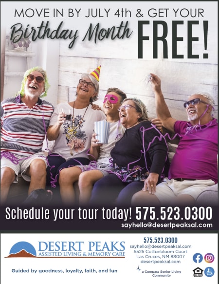 Desert Peaks Assisted Living and Memory Care promotional graphic